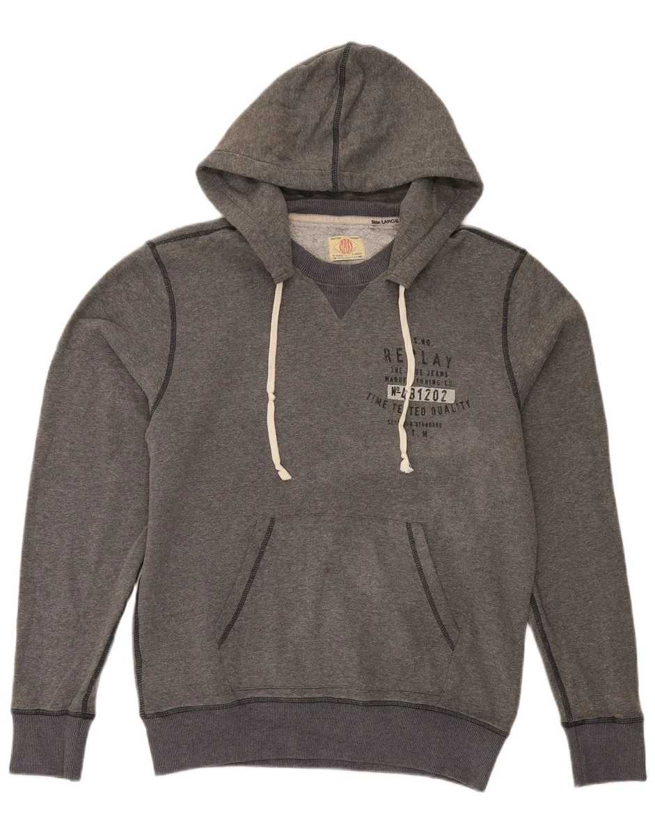 Replay Mens Red Logo Sweatshirt In Green