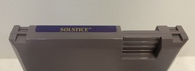 Nintendo NES Solstice Video Game 1990 Authentic Cartridge Only Tested