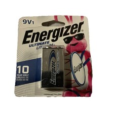 Energizer Ultimate Lithium 9V 10 Years Life 1 Pack
