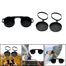 Lens Caps Protective Covers for Binoculars Replace Parts Easy to Install Compact