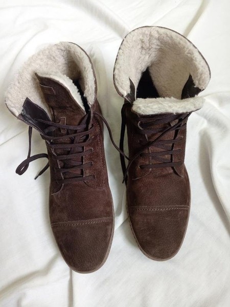 Herren Ermenegildo Zegna Stiefel Braun Wildleder 45