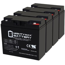 Mighty Max 12V 18AH INT Replacement Battery for E-Wheels EW-36 Mobility - 4 Pack