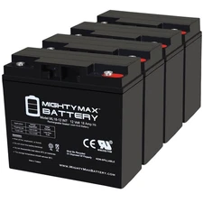 Mighty Max 12V 18AH INT Replacement Battery for E-Wheels EW-36 Mobility - 4 Pack