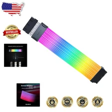 Addressable RGB Strimer 24 Pin Wireless Extension Cable 2.4GHz Control