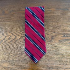 Vtg Retro Brooks Brothers Neck Tie USA Burgundy Red Purple Silk Stripe Preppy
