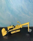 Vintage 1960s Tonka Trencher No. 534 Yellow Pressed Steel Backhoe Loader Toy