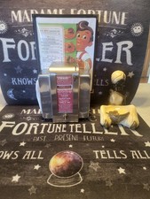 ASK SWAMI FORTUNE NAPKIN DISPENSER 1950's Penny Operated Yes/No Machine Metal 