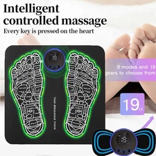 Foot Back Massager Tens EMS Muscle Stimulator Electric Pulse Therapy