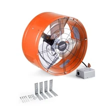 VEVOR Gable Mount Fan,15"Attic Exhaust Fan w/Adjustable Thermostat&Outer Mesh,16