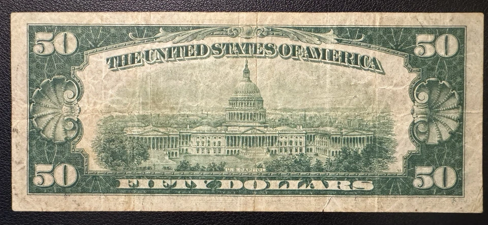 $50 1929 Federal Reserve Bank Note Fr 1880L San Francisco - Image 2 of 3