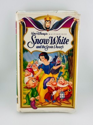 Snow White and the Seven Dwarfs VHS Clamshell Case ONLY   No Tape - Worn