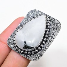 Rainbow Moonstone Gemstone Handmade 925 Sterling Silver Jewelry Ring Size 8 u261
