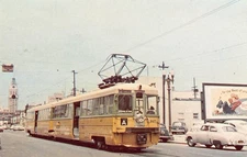 Vintage 1954 Key System 167 Articulated Streetcar Oakland California