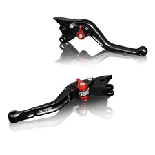 Brake lever and clutch lever Yamaha YZF-R6 06-16 V-Trec short black / red