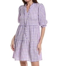 Nanette Lepore Tuckernuck Hyacinth House Sutton Mini Dress Gingham sz M/ 8