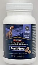 Purina Pro Plan FortiFlora Chewable Supplement for Dogs 45 Tablets EXP 12/26