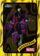 2025 MARVEL TOPPS CHROME YELLOW LAVA REFRACTOR PARALLEL #200 WAGNERINE
