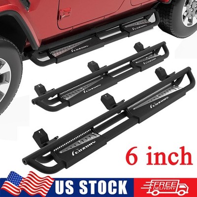Running Boards for 2020-2025 Jeep Gladiator JT 4 Door Drop Truck Side Step Bars