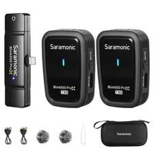 Blink500 Prox-Q4 Wireless Lavalier Microphone for iPhone iPad - mini Plug Pla...