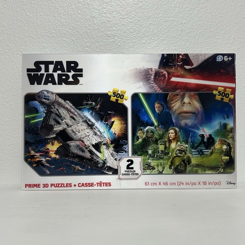 Star Wars Disney Prime 3D 2-pack Puzzles Millennium Falcon & Return Of The Jedi