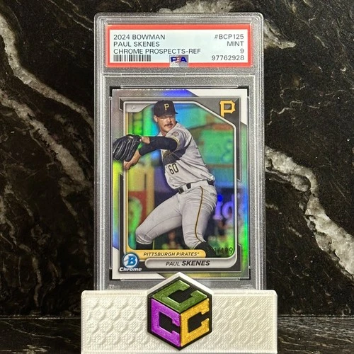 2024 Bowman Chrome Prospects Paul Skenes Refractor Rookie RC PSA 9 #BCP-125