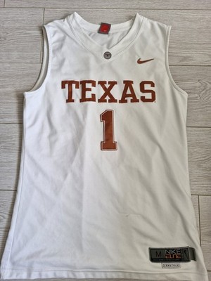 Weiße ärmellose Herrenweste Nike Vintage NCAA SEC Texas Longhorns #1 Größe Medium