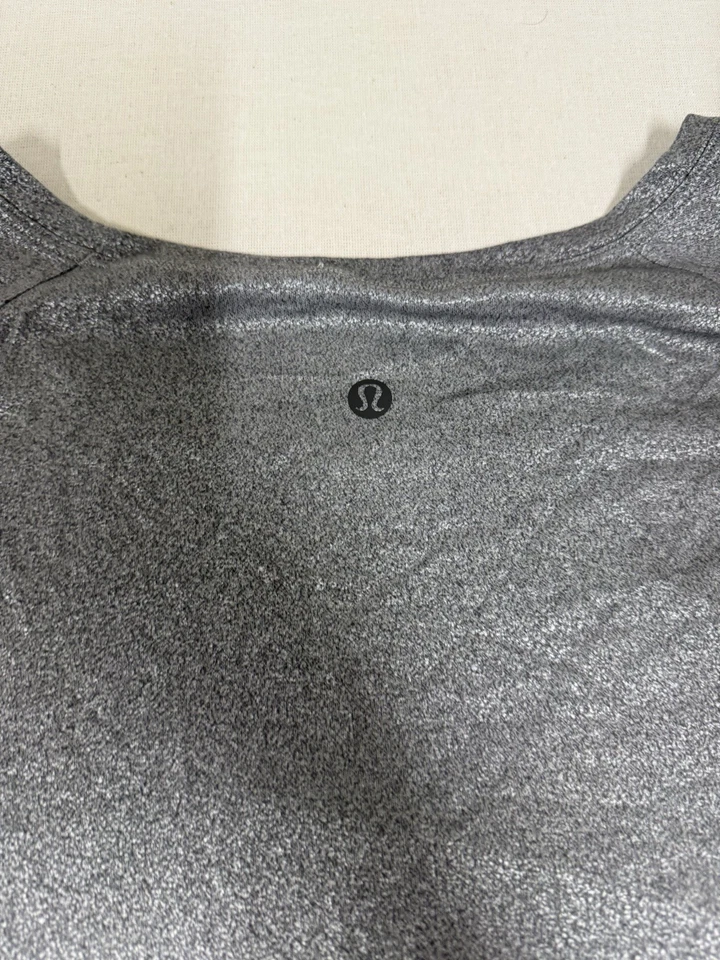 Camisa Lululemon Swiftly Relajada Manga Larga Gris Jaspeado Lámina Plateada Mujer L 28 Foto 4 de 4