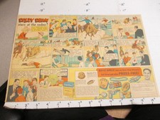 newspaper ad premium 1936 DIZZY DEAN Post cereal box baseball rabbit ring RODEO