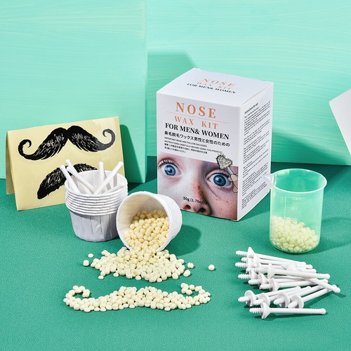 Kit de cera para depilación de oreja nariz fácil indoloro para hombres y mujeres depilación nasal paquete de valor - Imagen 3 de 12