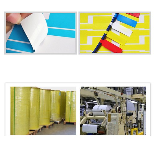 10 Pcs Etikettenaufkleber Für Netzwerkkabel Einfarbige Schreibwarenaufkleber - Photo 7/12