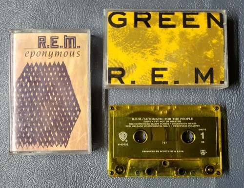 R.E.M. Cassettes Set Of 3 "GREEN" & "eponymous"  Automatic  For The People  - Picture 1 of 12