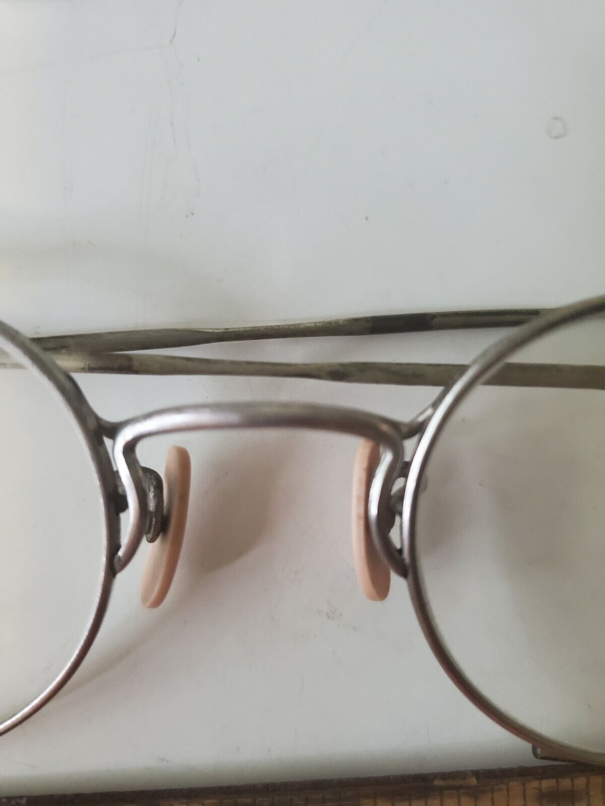Antique Wire Rimmed Eye Glasses. Early 1900s - image 3