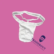  2(X)ist 2xist men white cotton Y-Back Thong G-string underwear size S M L XL