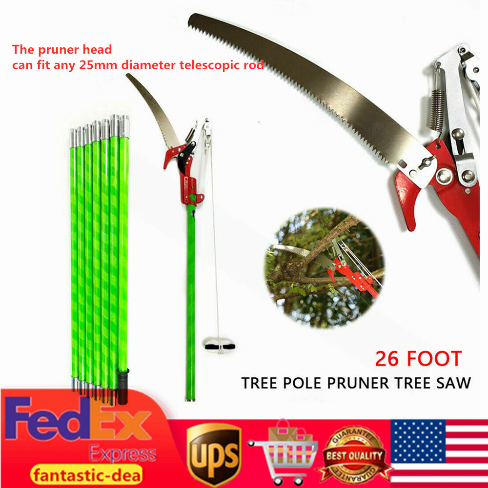 26FT Tree Pruner Pole Saw Tree Trimmer 