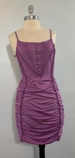 fashion nova Feeling Exposed Mini Dress Purple Size L