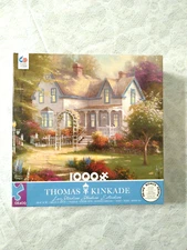 New Thomas Kinkade Ceaco 1000 Piece Puzzles Home Is Where The Heart Is 1993.