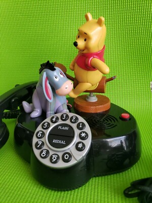 WINNIE POOH ANIMATED TALKING TELEPHONE Vintage Disney Animated