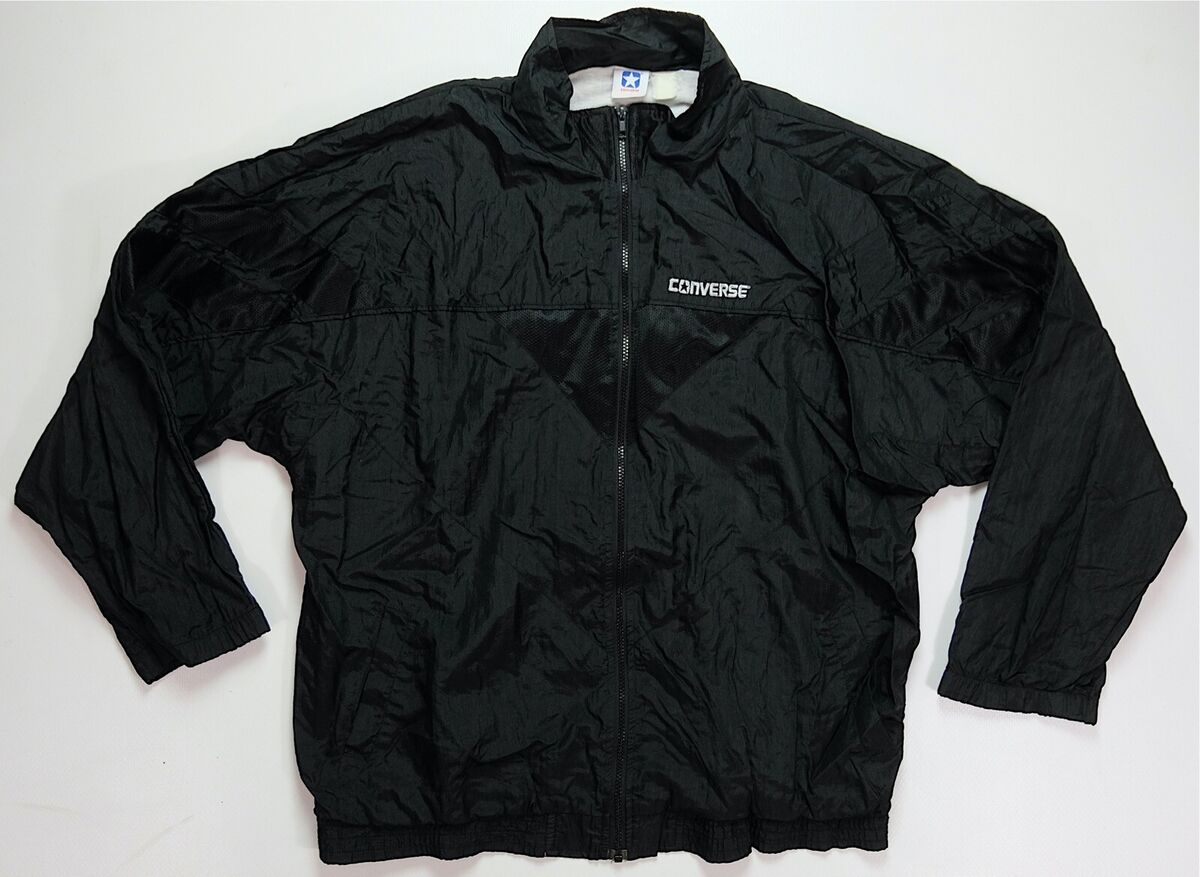 Rare Vintage CONVERSE Spell Out Full Zip Mesh Windbreaker Rare Vintage CONVERSE Spell Out Full Zip Mesh Windbreaker