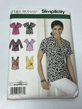 Shirt Tops Size 6-14 S2181 Uncut Pattern Sleeveless  Variations Knit Top