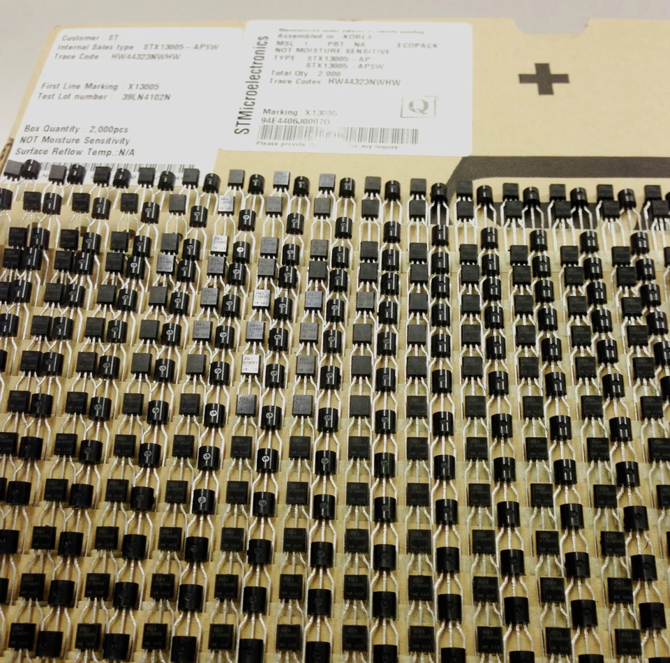 2000 Stück STX13005 | POWER TRANSISTOR | 3A | = MJE13005 in TO-92 13003 13001 - Bild 2 von 4