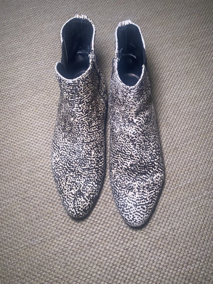 Botines de cuero Isabel Marantz Etoile pelo de pony de becerro talla 37 botas de diseñador Foto 2 de 4