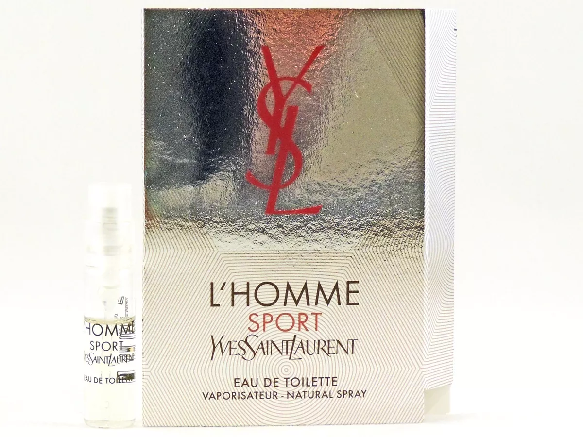 YSL YVES SAINT LAURENT L HOMME SPORT 1.5ml .05oz x 1 COLOGNE SPRAY SAMPLE VIAL