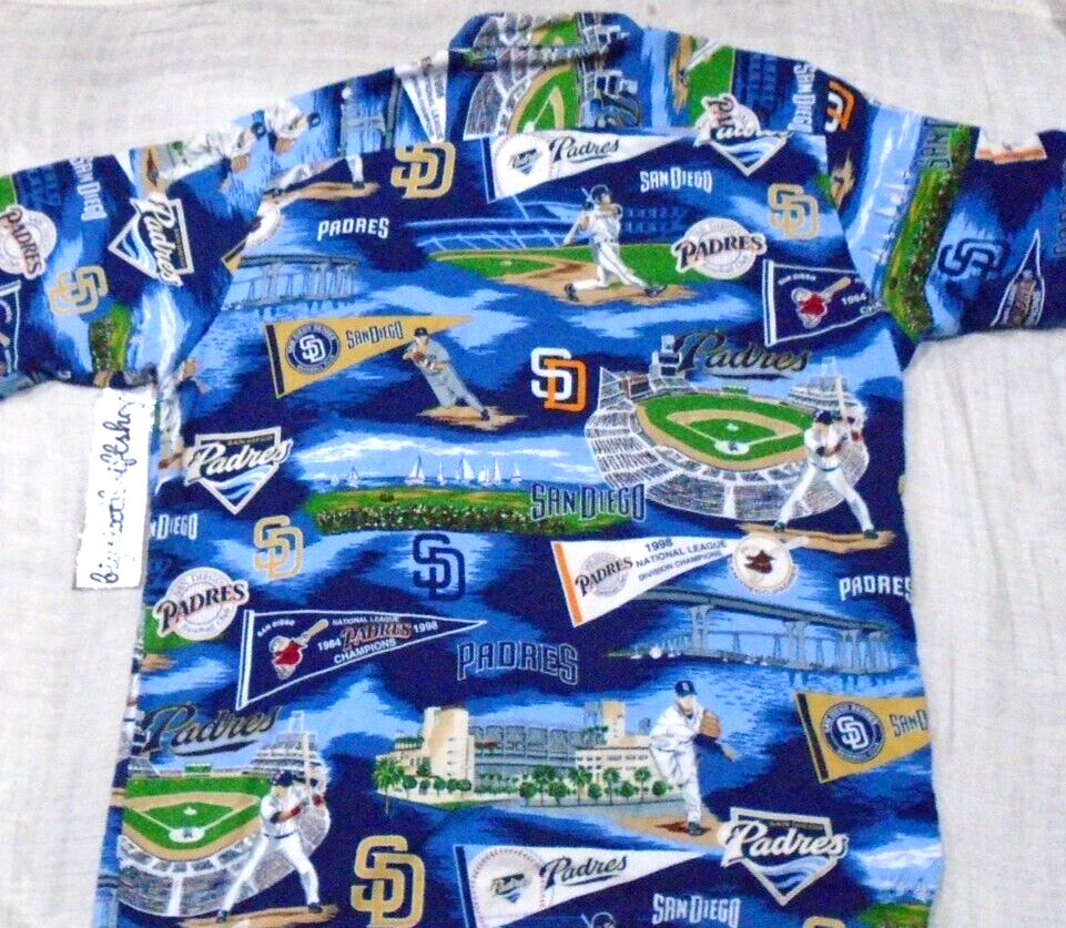 ラ*ト様 Reyn spooner PADRES MLB ハワイアンシャツ Lサ MLB® SAN DIEGO PADRES SCENIC – Reyn Spooner