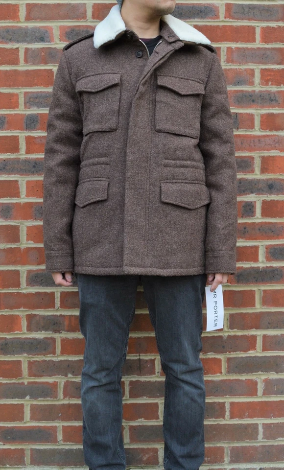 Brand New Apc X Harris Tweed Wool Jacket LARGE A.P.C Heavyweight - Image 3 of 4