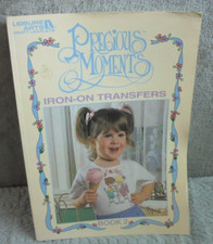 Vintage Precious Moments Iron On Transfer Leisure Arts Craft Leaflets Book