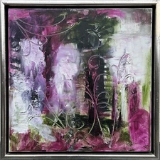 Preben Henrik Høhrmann *1940 Composition Modern Danish Midcentury 44X44Cm