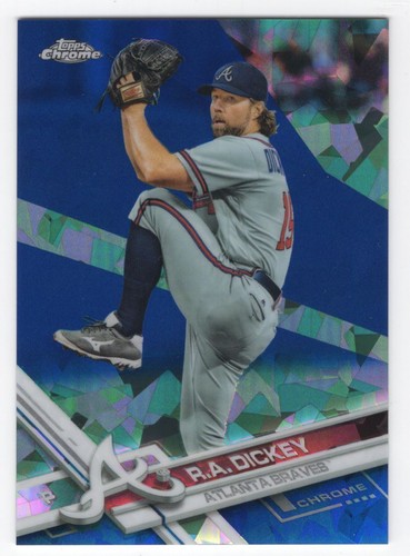 2017 Topps Chrome Sapphire R.A. Dickey #409 card