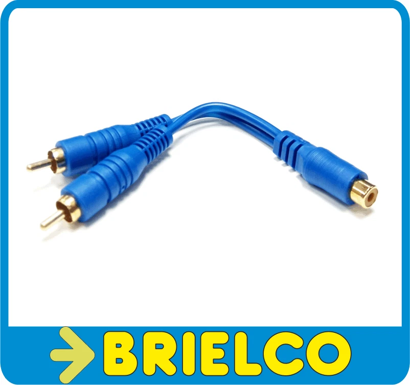 CONEXION AUDIO RCA HEMBRA A DOBLE RCA MACHO CABLE OFC 15CM BD8048E - Imagen 2 de 2