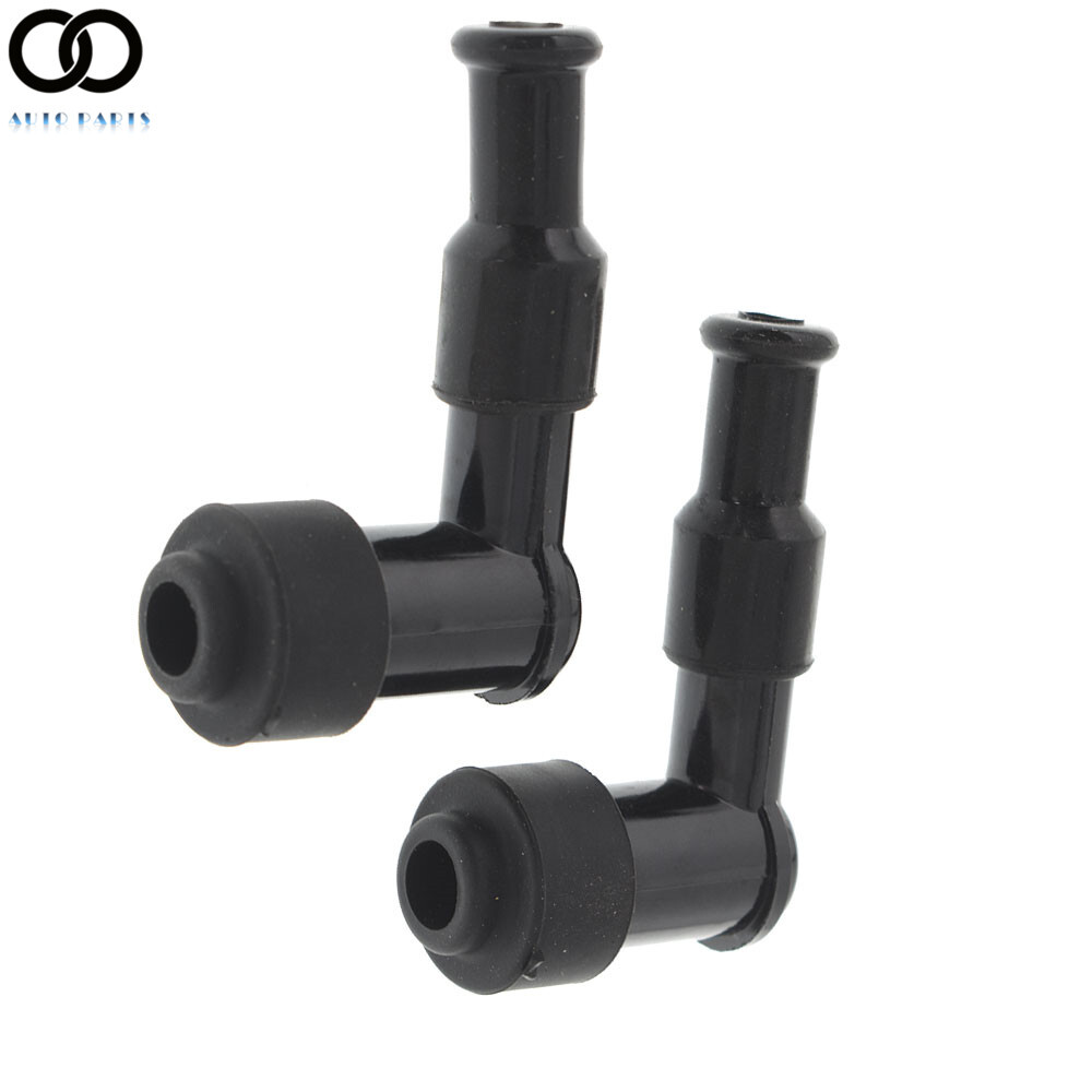 2×Spark Plug Boot Cap Cover Resistor LB05F 90 Degree ATV