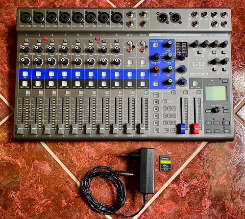 Zoom LiveTrak L-12 Digital Audio Mixer / Mischpult + SD Karte 65 GB Top!